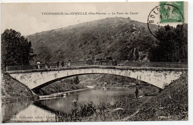 THONNANCE LES JOINVILLE Haute Marne CPA 52 coupling on the bridge of the canal