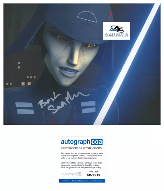 Sarah Michelle Gellar Autograph Signed 8X10 Photo Star Wars Rebels Acoa