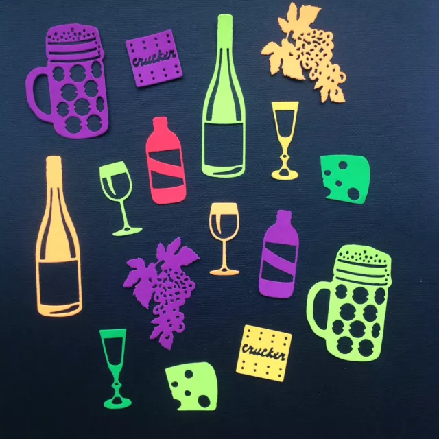 Food & Drink Die Cuts -  Sets of 16 in assorted colours