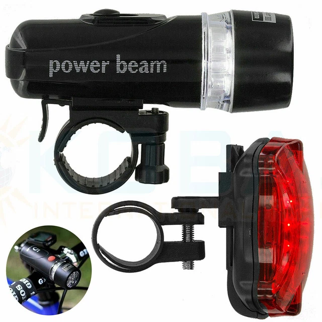 BICYCLE BRIGHT FLASHLIGHT Bike Lights Set Flash Lamp Mountain Bike