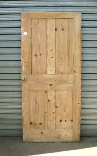 Reclaimed Pine Victorian Door 4 Panel 29 3/4" x 68" Internal Door  40w