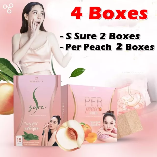 2 S-Sure + 2 Per Peach Fiber Dietary Supplement  Weight Control Nui Sujira