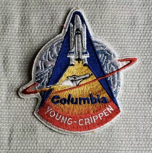 NASA Columbia Space Shuttle Young & Crippen Mission Patch STS-1 Inaugural