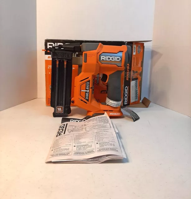 RIDGID 18V 18 Gauge BRUSHLESS Cordless 2 1/8" BRAD NAILER R09891B (TOOL