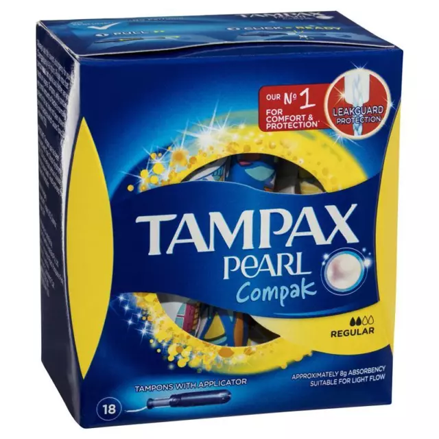 Tampax Compak Pearl Regular 18PK