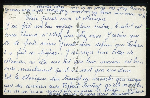 CP 57 MOSELLE - Metz - La rue serpenoise 2