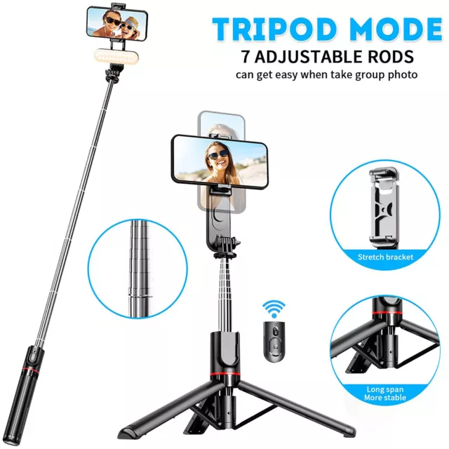 Universal 43-inch Selfie Stick Tripod Stand for Cell Phone with Bluetooth Remote 2