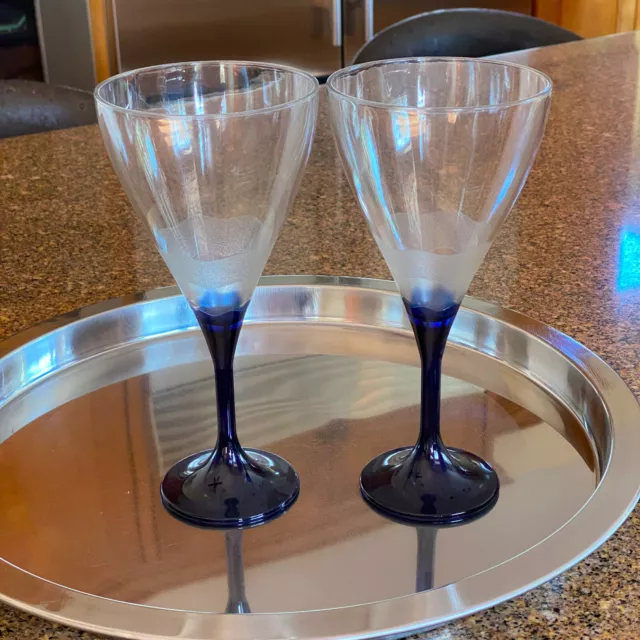 SET (4) Tupperware Sheerly Elegant Orange Stem Martini Glasses + Shaker +  Picks