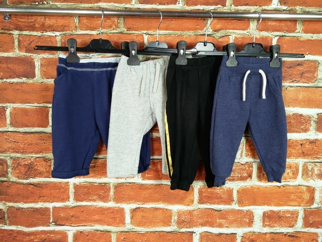 Bambino Bambino Bundle Età 6-9 Mesi Adidas Gap Next Etc Pantalone Della Tuta Jogger Navy 80Cm