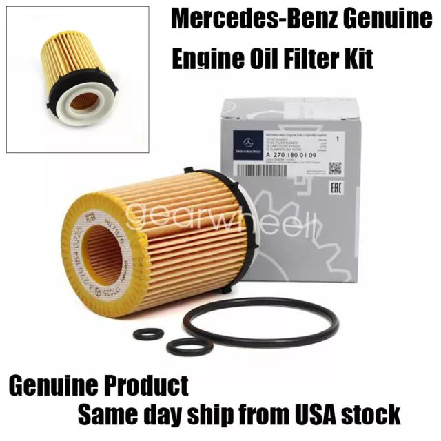 Mercedes-Benz Genuine A C E CLA GLA GLB GLC GLE -Class Engine Oil Filter Kit NEW