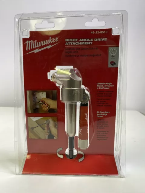 Milwaukee 49-22-8510 Compact Right Angle Drill Attachment Kit New