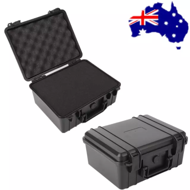 Waterproof Plastic Hard Carry Case Portable Tools Storage Box Travel Organizer