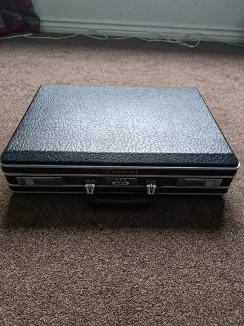 Retro Vintage 70’s Custom Black Hard Shell ABS Briefcase Attaché Case