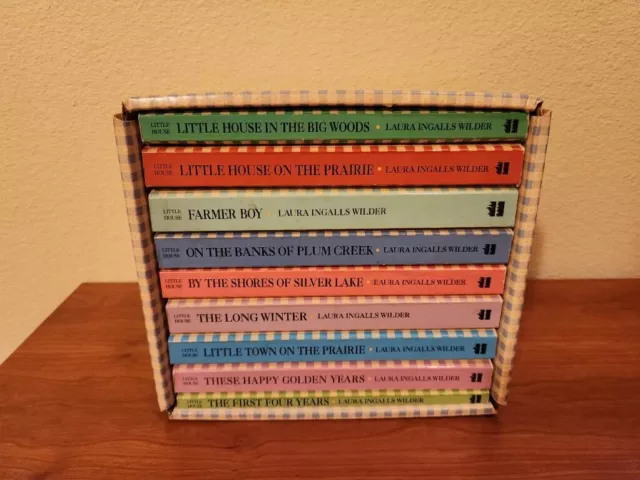 Little House on the Prairie Book Set of 9 Laura Ingalls Wilder w/Slip Case