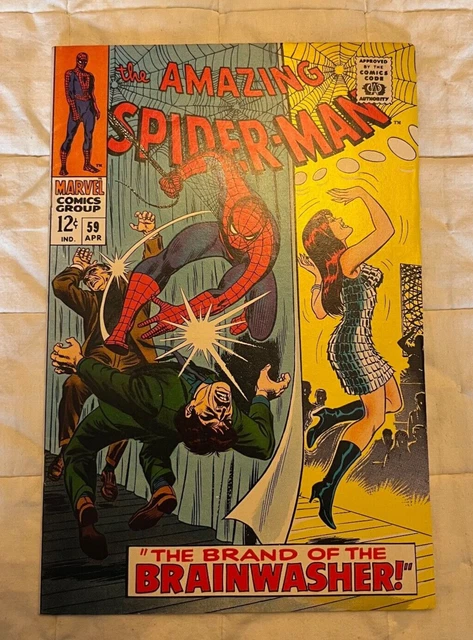 The Amazing Spider-Man #59  Marvel Comics 1968 1st Mary Jane Cover Nice Shape