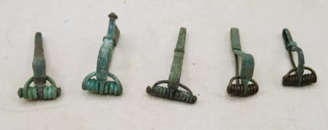 A11 Circa 300 - 400 Ad Lot Of Roman Empire Imperial Bronze Fibula Brooches