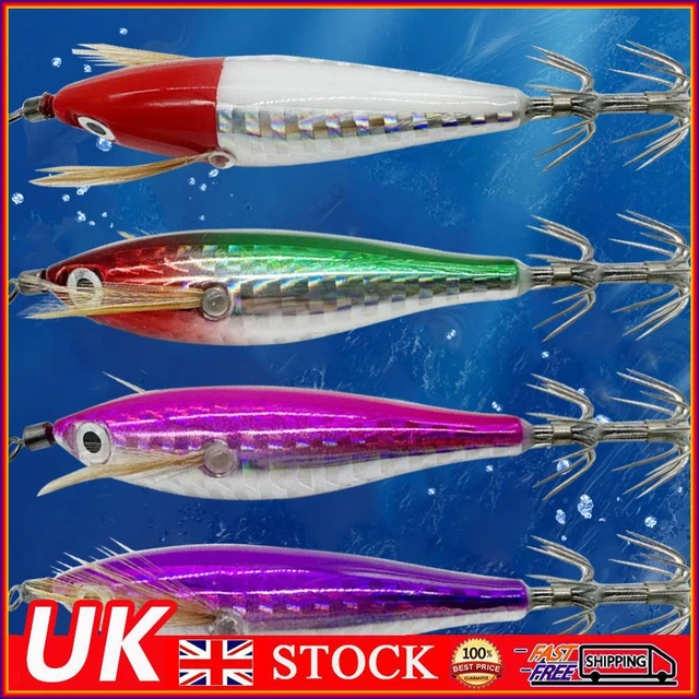LUMINOUS FISHING BAIT Squid Jig Baits Squid Hook Fluorescent Fishing