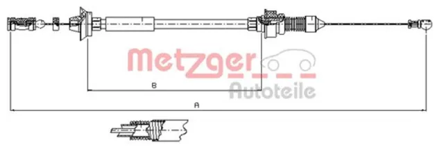 Gaszug METZGER 1173.7 für FIAT PEUGEOT CITROËN DUCATO BOXER JUMPER 230 Bus TDI 1