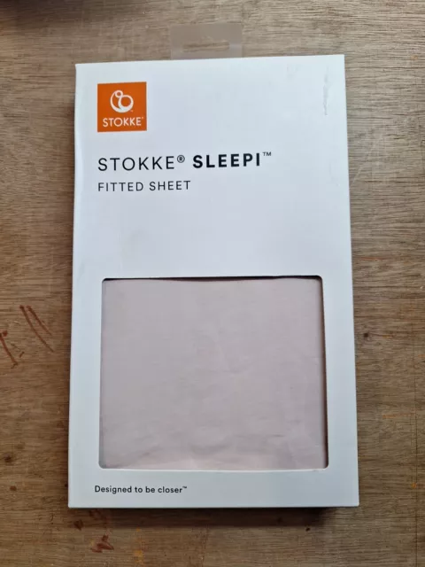 Stokke Sleepi Mini Fitted Sheet  Peachy Pink 104914