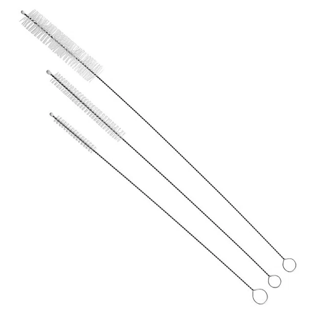 3 Pcs Stainless Steel 20 Oz/30 Oz Drinking Straws Cleaning Brush