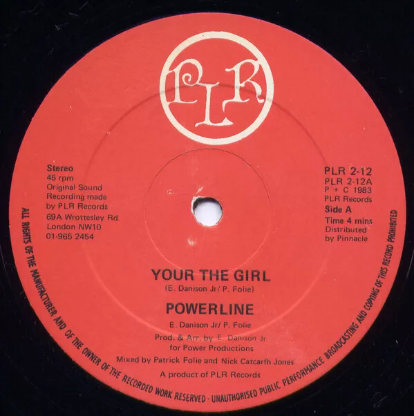 Powerline ‎– Your The Girl / 12"  Vinyl,Reissues / Repress!!!