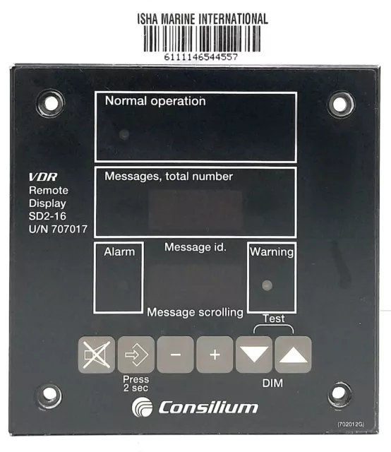 Consilium SD2-16 Vdr à Distance Écran D'Affichage 4557 Noir