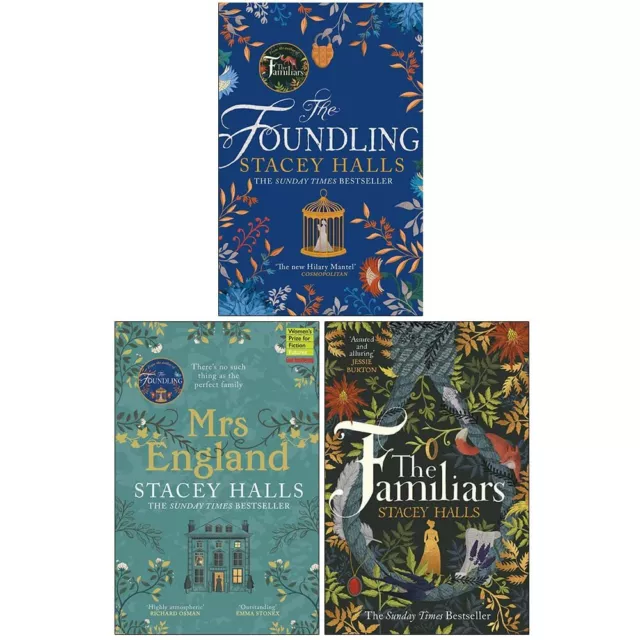 Stacey Halls Collection 3 Books Set Foundling, Familiars, Mrs England Paperback