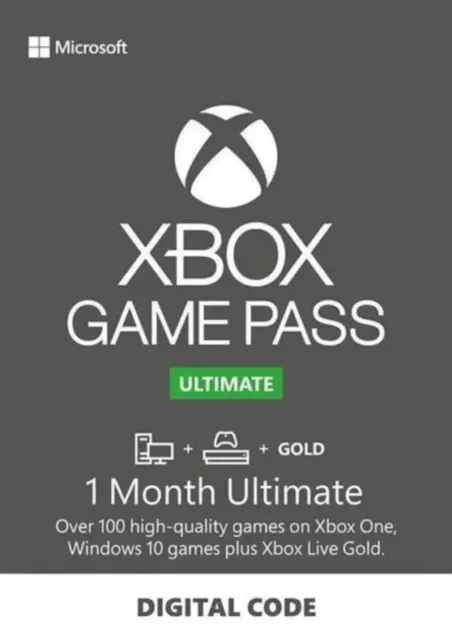 Xbox Ultimate Game Pass 1 Month (Digital Code) E-Delivery