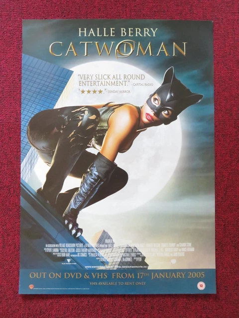 CATWOMAN VHS Dvd Video Poster Halle Berry Sharon Stone 2004 15 99 