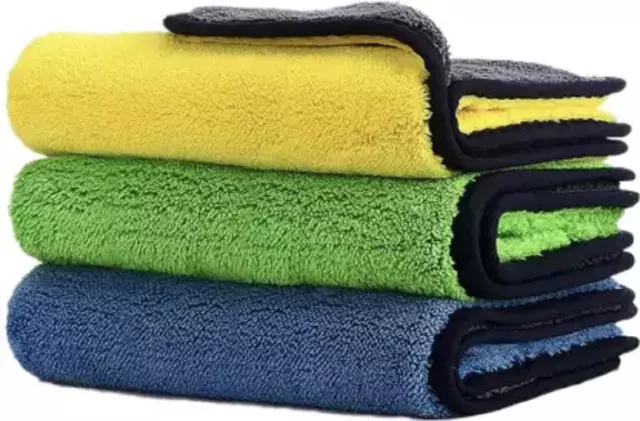 Cotton Vehicle Washing Cloth For Cleaner Dust Area Use For (Pack Of 3) 30x30 cm
