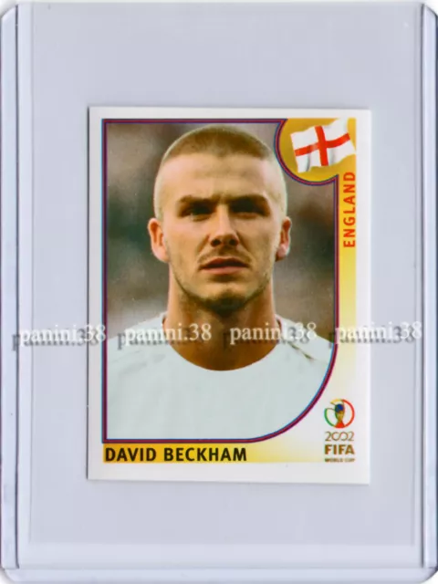 RARE !! BLUE BACK Sticker DAVID BECKHAM "WC KOREA/JAPAN 2002" Panini