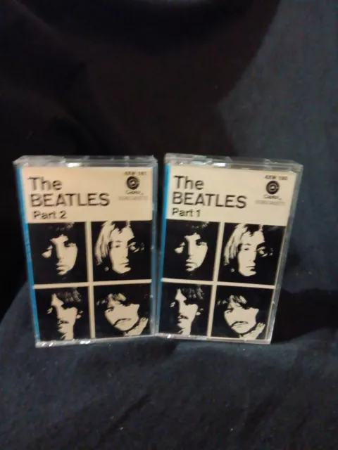 The Beatles White Album Part 1 & 2 Cassette Tested VG Helter Skelter Blackbird