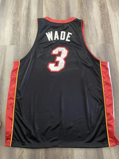 Dwyane Wade Autograph Signed Miami Heat Adidas Jersey Size 54