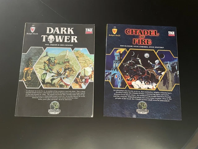 Goodman Games Judges Guild d20 Citadel of Fire Dark Tower D&D RPG EX AF3