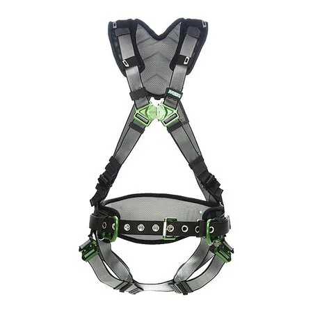 Msa Safety 10195136 Full Body Harness, Vest Style, 2Xl, Nylon, Gray