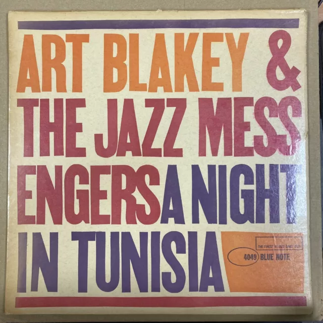 Art Blakey - A Night In Tunisia - Usa Bluenote Dg 47 W 63Rd Rvg Ear Lp -Blp4049