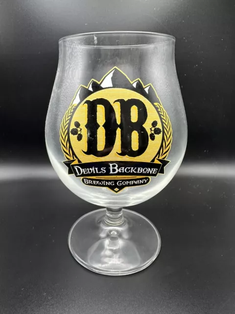 DEVIL'S BACKBONE BREWING Co. Craft Beer 6" Snifter Glass Lexington VA Virginia