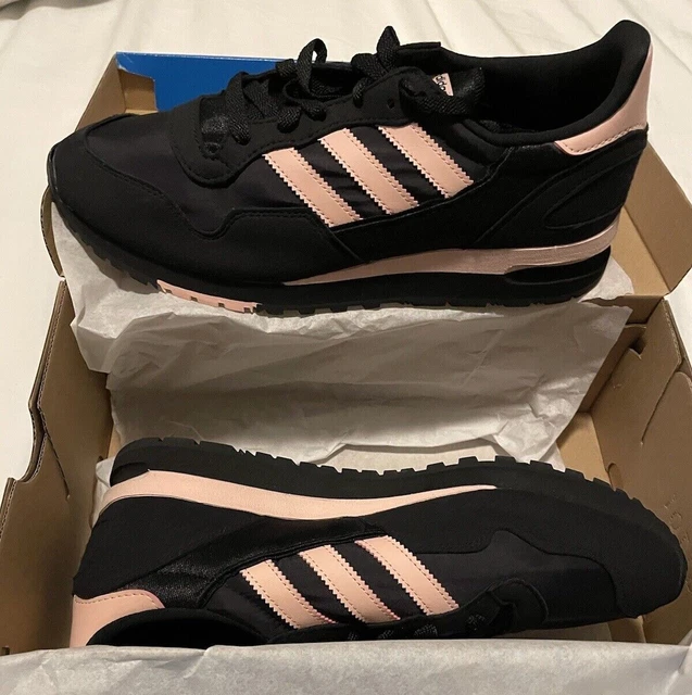 Adidas Originals Lowertree taglia 9 1/2 nero nuovissimo nero rosa