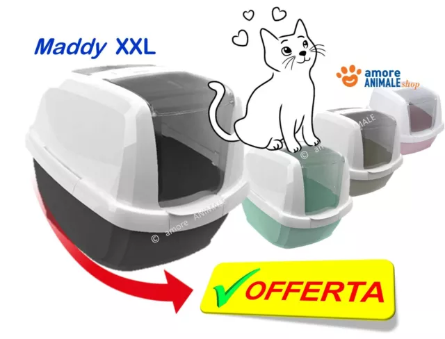 IMAC MADDY LETTIERA chiusa 62x49,5x47,5 cm per gatto igiene toilette COLORI  VARI EUR 29,40 - PicClick IT