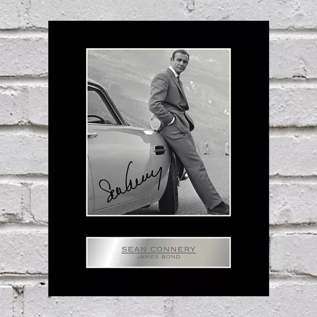 Sean Connery Signed Photo Display James Bond 007