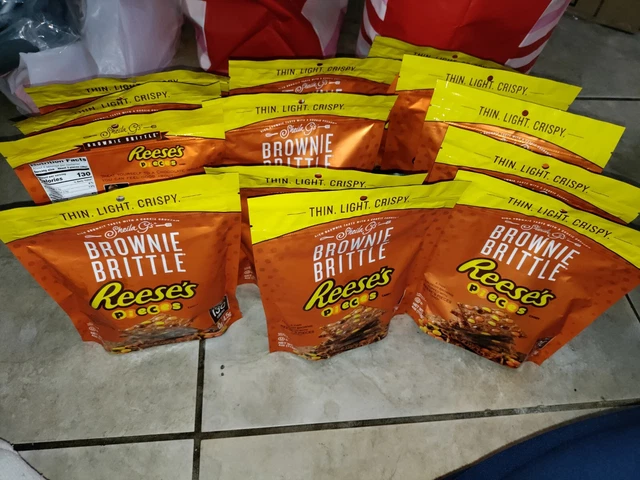 13 Sheila G's REESE'S PIECES Candy Brownie Brittle 4 oz bag 07/12/2023 Bulk
