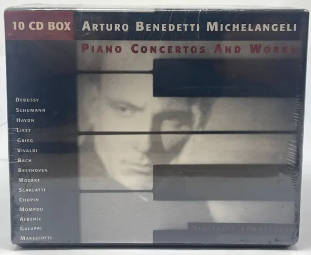 Arturo Benedetti Michelangeli Piano Concertos And Works 10 x CD Set NEW/SEALED