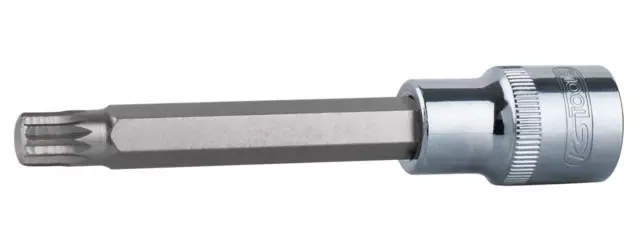 KS TOOLS 1/2" CHROMEplus Bit-Stecknuss XZN, lang, M8