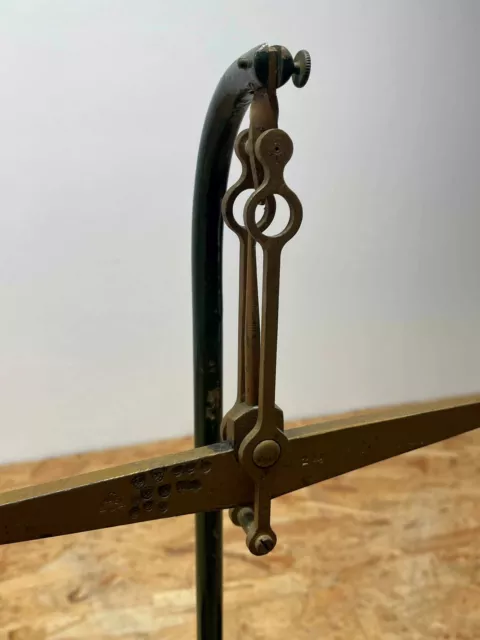 alte ASE Apothekerwaage Feinwaage Balkenwaage Messing bis 2 Kg 2