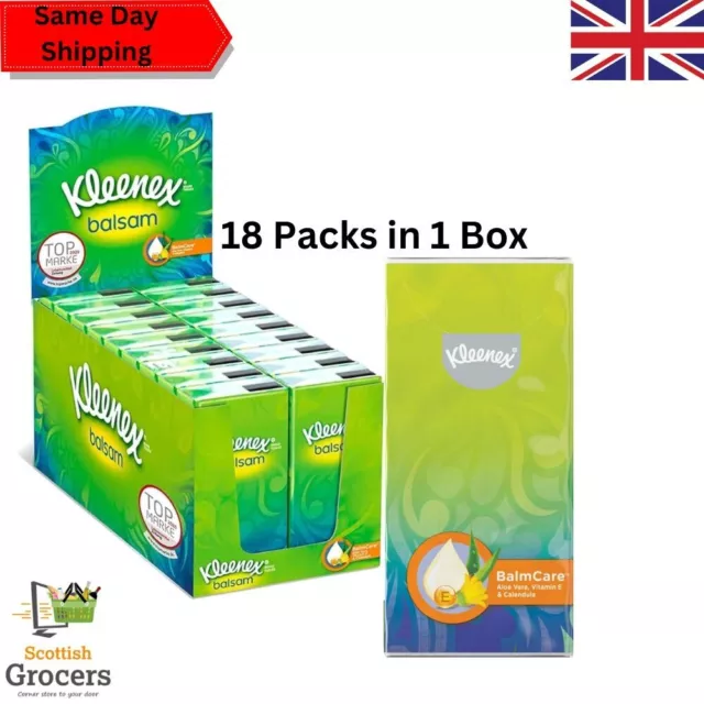 Kleenex Tissue Balsam or Ultra Soft Pocket Tissues 18pk -  1 Box