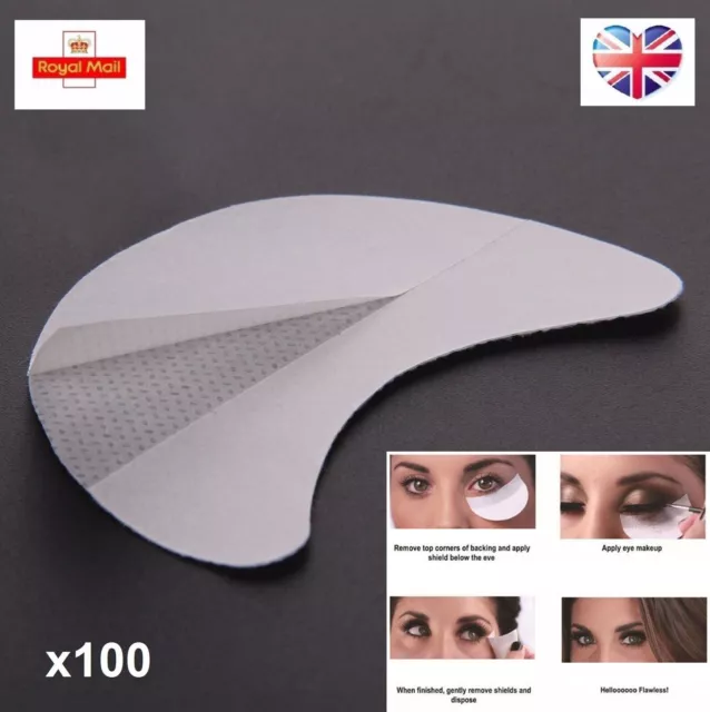 100 x Makeup Tool Eye Shadow Shields Patches Stickers Protector Pads Eyes Lips