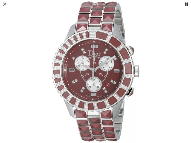 Christian Dior Women’s CD11431GM001 Christal Red Sapphire/White Diamond Watch 3