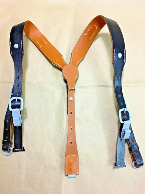 WWII German Leather "Y" Strap Repro
