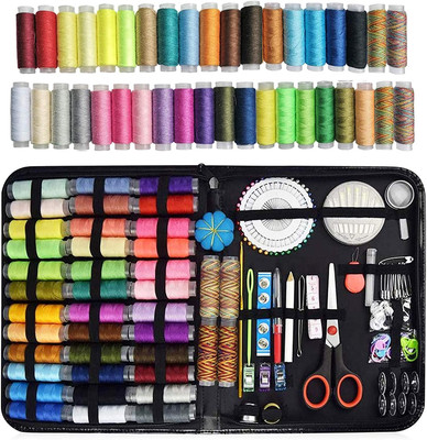 campeggio e di emergenza espansivo custodia con 100 extra spille e spille di sicurezza. ragazze Small Best gift per adulti bambini e principianti Mini kit da cucito per casa viaggi 