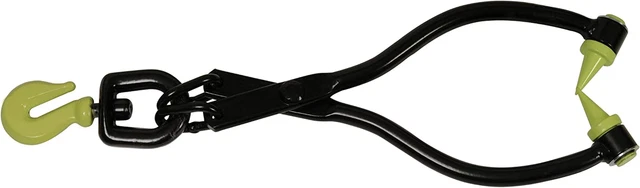 Timber Tuff TMW-02SS 20 Inch Swivel Grab Skidding Tongs, Black